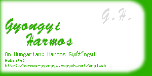 gyongyi harmos business card